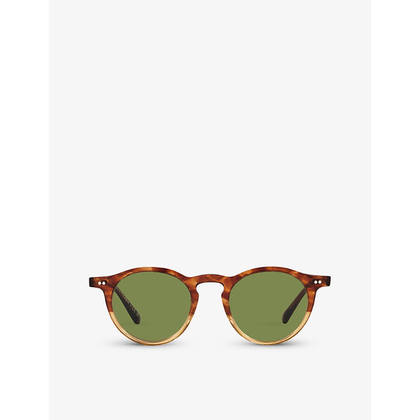  Oliver Peoples 0OV5504SU Solar round-frame tortoiseshell acetate sunglasses