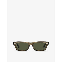  Oliver Peoples 0OV5510SU Solar rectangle-frame tortoiseshell acetate sunglasses