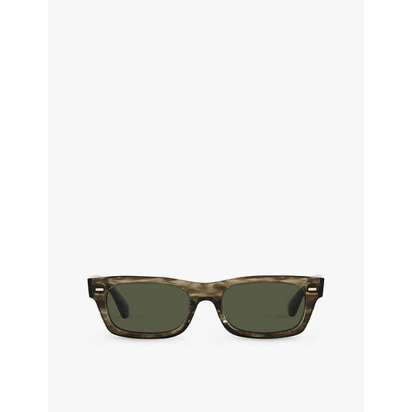 Oliver Peoples 0OV5510SU Solar rectangle-frame tortoiseshell acetate sunglasses | LYBSTORE