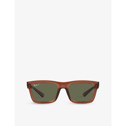  Ray-Ban RB4396 rectangle-frame branded-lens acetate sunglasses