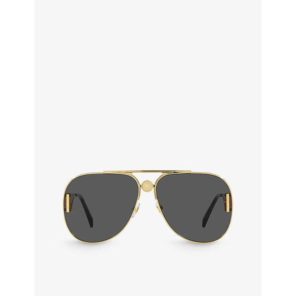  Versace VE2255 Solar pilot-frame metal sunglasses