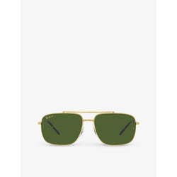  Ray-Ban RB3796 tortoiseshell temple-tip metal sunglasses