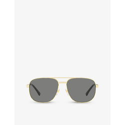  Gucci GC001969 GG1223S pilot-frame metal sunglasses