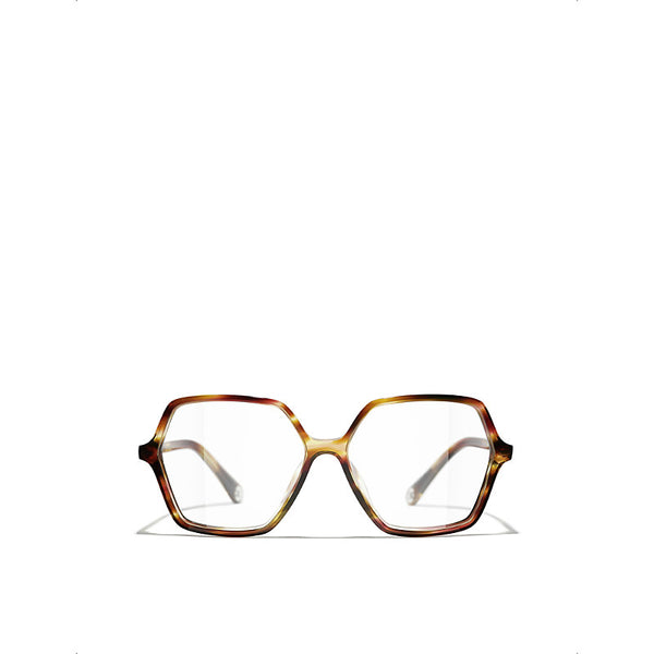 Chanel CH3447 square-frame tortoiseshell acetate optical glasses