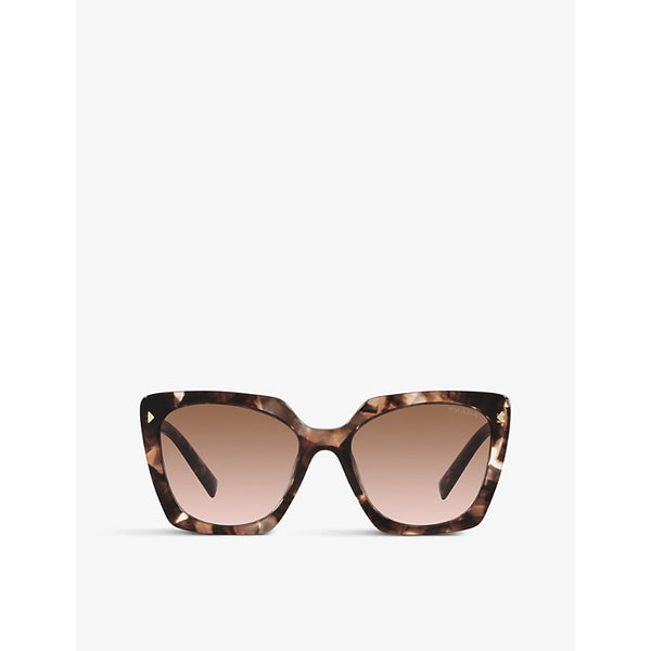 Prada PR 23ZS branded-arm square-frame acetate sunglasses