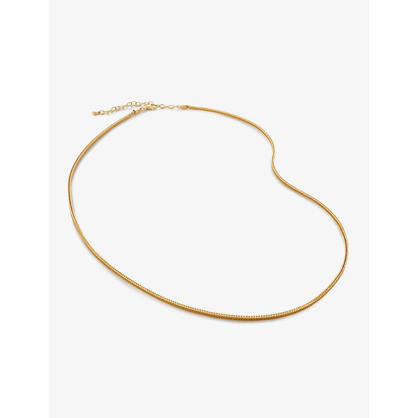 Monica Vinader Juno fine 18ct yellow gold-plated vermeil recycled sterling-silver chain necklace