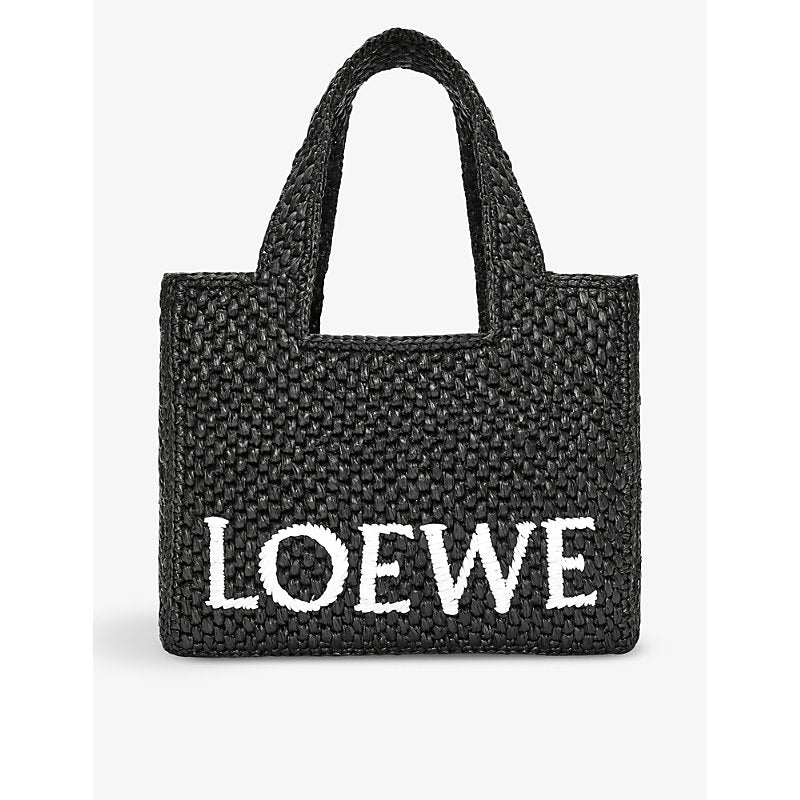 Womens Loewe x Paula's Ibiza small raffia tote bag