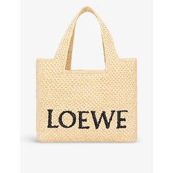  Loewe x Paula's Ibiza small raffia tote bag