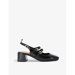  Kg Kurt Geiger Amy buckle-embellished faux-leather heeled courts