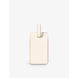 Aspinal Of London Logo-print grained-leather luggage tag | Aspinal Of London