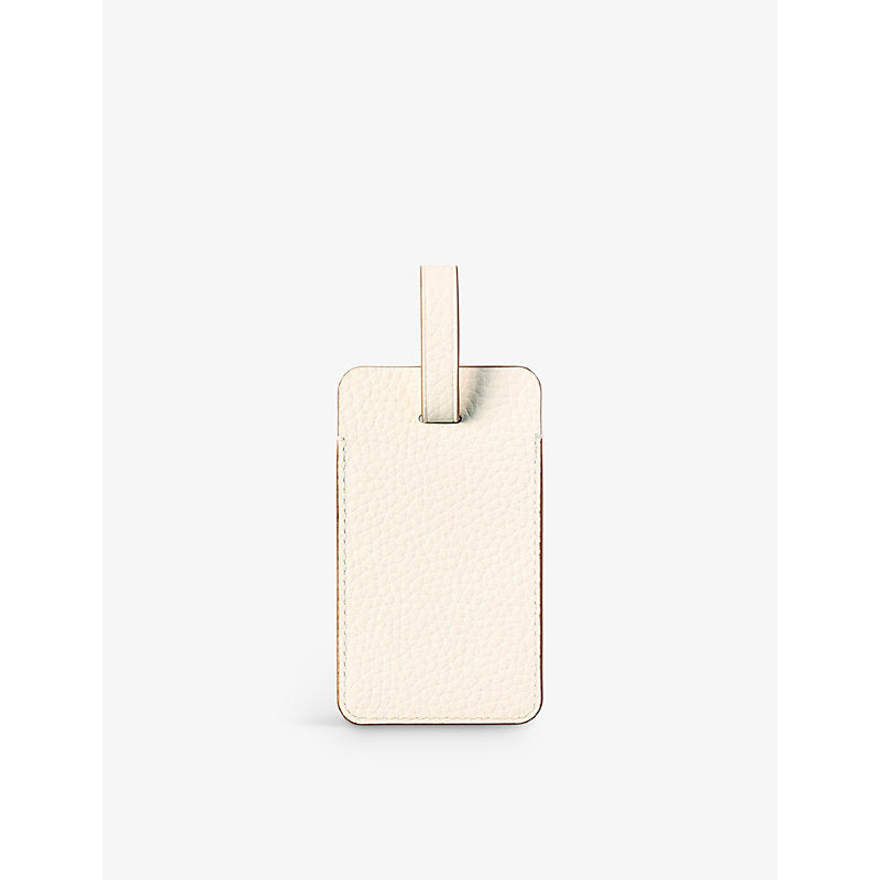 Aspinal Of London Logo-print grained-leather luggage tag | Aspinal Of London