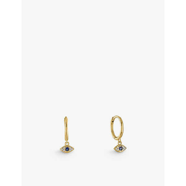 Oma The Label Bad Belle 18ct gold-plated silver and cubic zirconia earrings