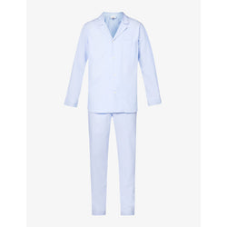  Zimmerli Long-sleeved relaxed-fit cotton pyjama set