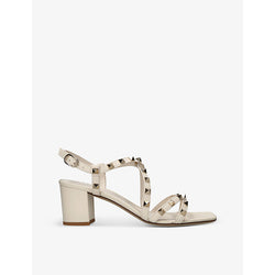  Valentino Garavani Rockstud stud-embellished leather heeled sandals