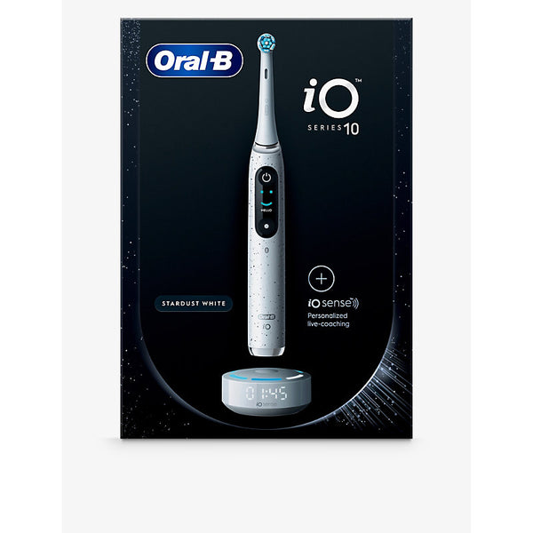 Oral B Braun iO 10 Stardust electric toothbrush with travel case