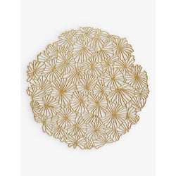 Chilewich Daisy-design pressed-vinyl round placemat 39cm