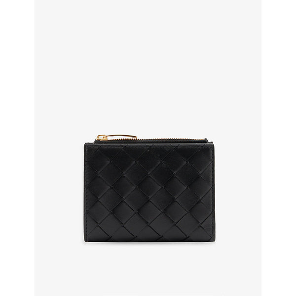 Bottega Veneta Intrecciato zipped leather bifold wallet