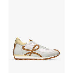  Loewe Flow Runner monogram-embroidered suede low-top trainers