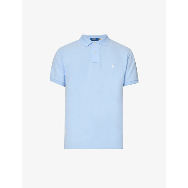  Polo Ralph Lauren Short-sleeved logo-embroidered custom-fit cotton-piqué polo shirt