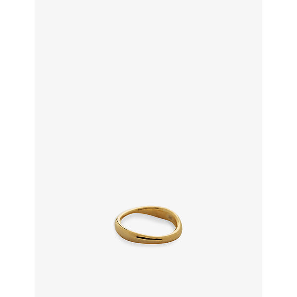 Monica Vinader Nura Reef 18ct yellow gold-plated vermeil sterling-silver ring