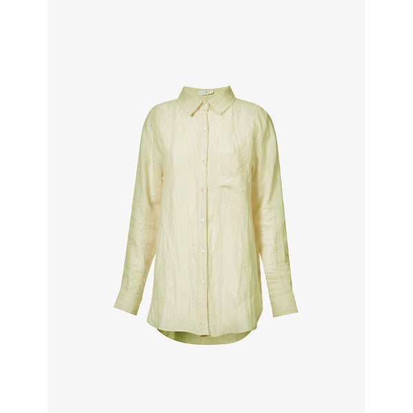  Monday Swimwear Monaco long-sleeved linen shirt