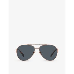  Prada PR 73ZS pilot-frame metal sunglasses