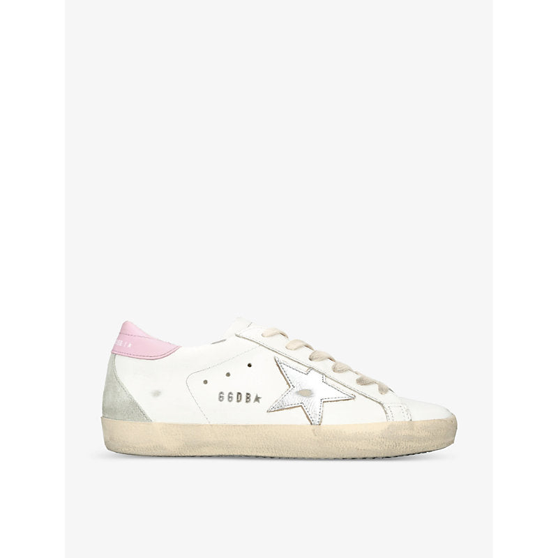 Womens Golden Goose Women's Superstar 11531 leather low-top trainers