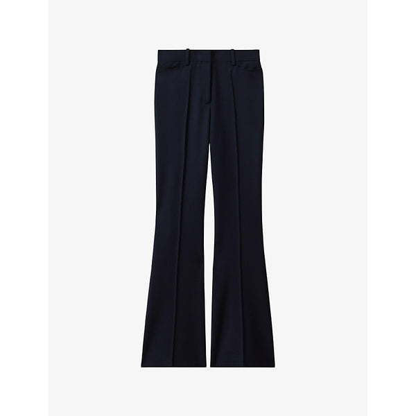  Reiss Gabi flared-leg mid-rise stretch-woven trousers