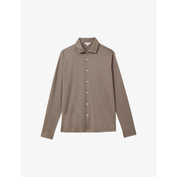  Reiss Viscount mercerised regular-fit cotton shirt