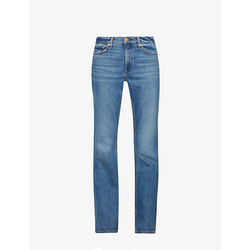  Rag & Bone Peyton belt-loop mid-rise flared-leg stretch-denim jeans