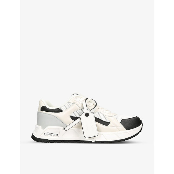  Off-White C/O Virgil Abloh Runner B leather and mesh low-top trainers