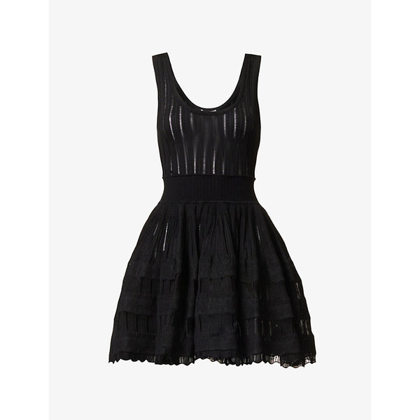 Alaia Crinoline scoop-neck stretch-woven mini dress | ALAIA