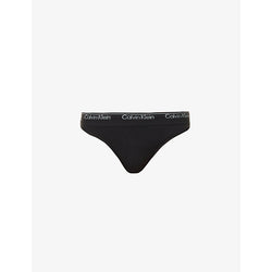  Calvin Klein Modern logo-embroidered stretch-woven thong