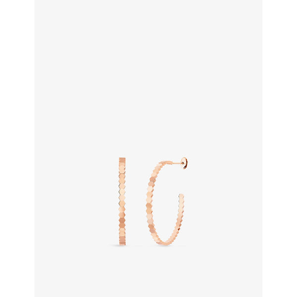 Chaumet Bee My Love 18ct rose-gold hoop earrings