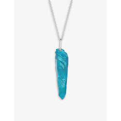 La Maison Couture The Rock Hound Wand ceramic-coated recycled sterling-silver pendant necklace