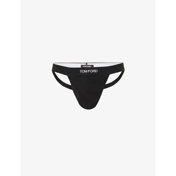 Tom Ford Logo-waistband stretch-cotton jock strap