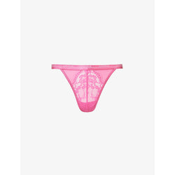  Lounge Underwear Blossom high-rise stretch-lace thong