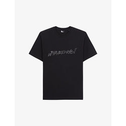  The Kooples Logo text-print cotton-jersey T-shirt