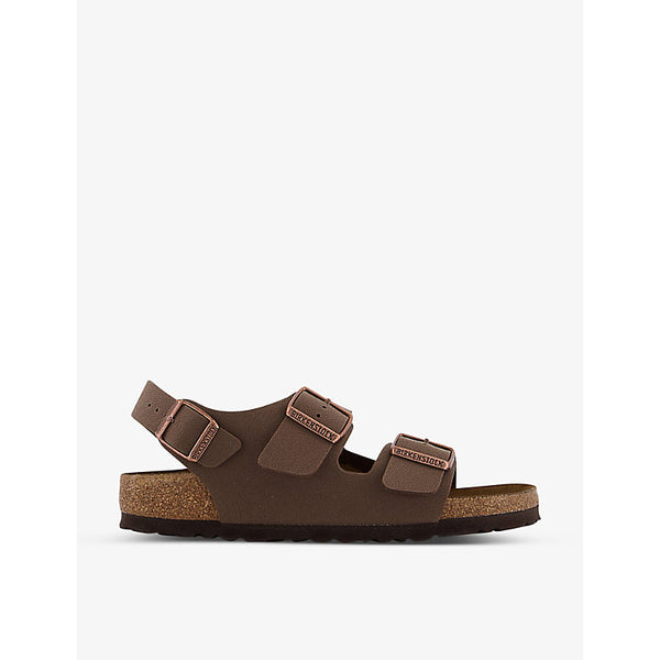  Birkenstock Milano buckle-embellished faux-leather sandals