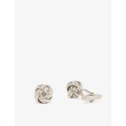  Lanvin Knotted rhodium-plated brass cufflinks