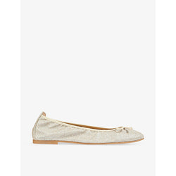 Lk Bennett Trilly glittered ballet pumps