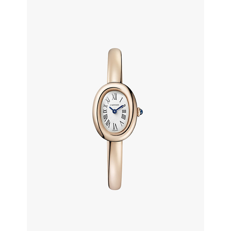 Cartier Baignoire 18ct rose-gold quartz watch