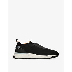  Santoni Tech-knit woven low-top trainers