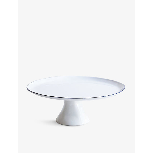 Feldspar Dimpled-texture bone-china cake stand 28.5cm