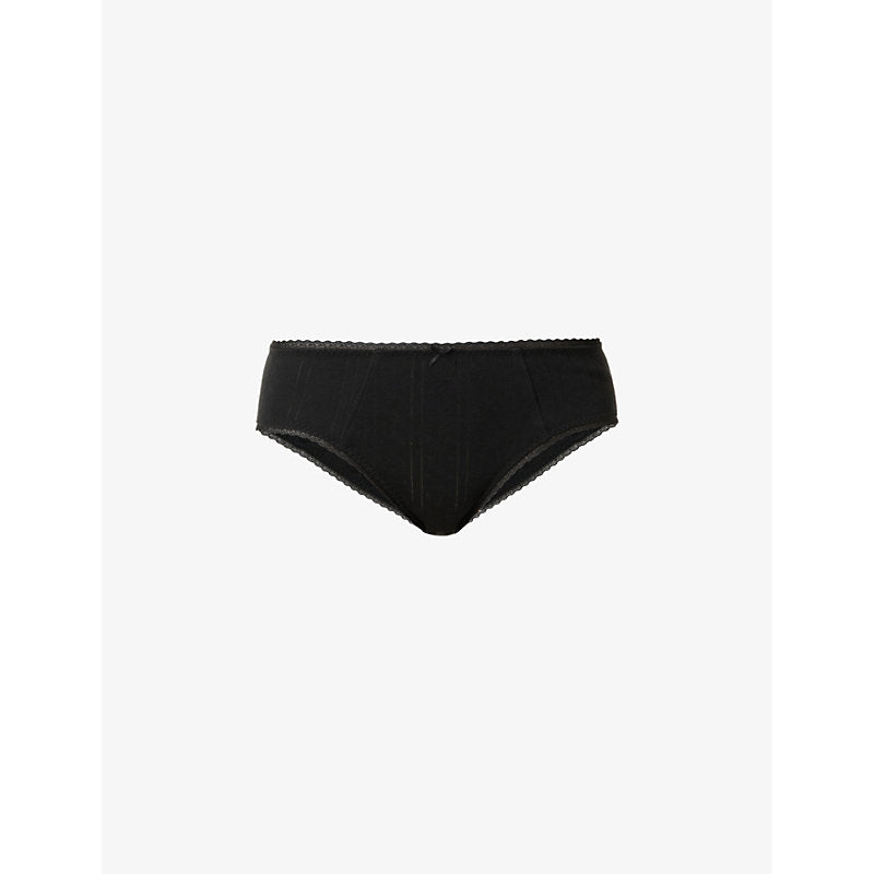  Cou Cou Intimates Cosy pointelle organic-cotton briefs