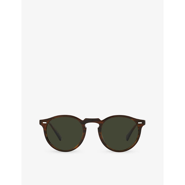 Oliver Peoples OV5456SU Gregory Peck round-frame acetate sunglasses | LYBSTORE