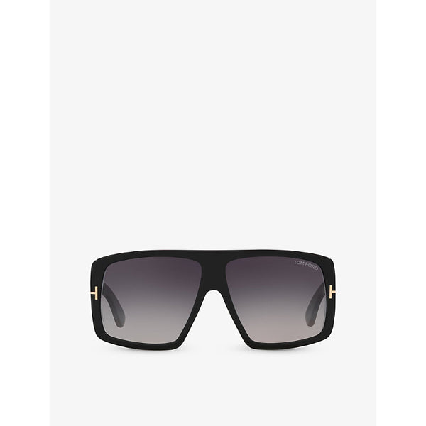  Tom Ford TR001642 Raven rectangle-frame acetate sunglasses