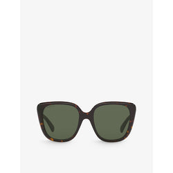  Gucci GG1169S cat-eye tortoiseshell acetate sunglasses