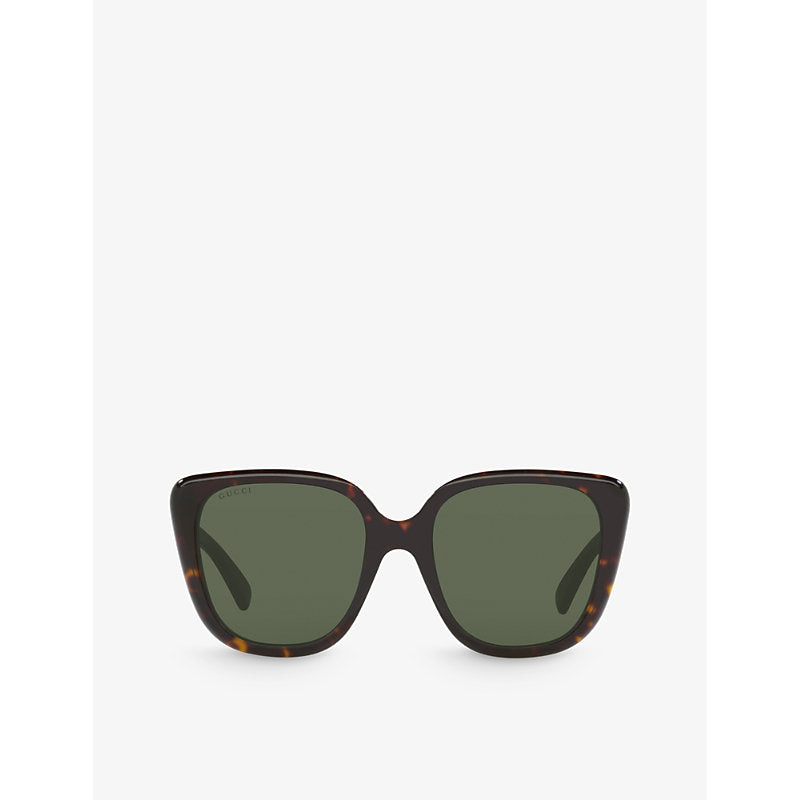  Gucci GG1169S cat-eye tortoiseshell acetate sunglasses