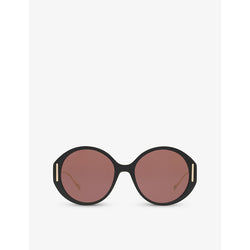  Gucci GC001958 GG1202S round-frame acetate sunglasses